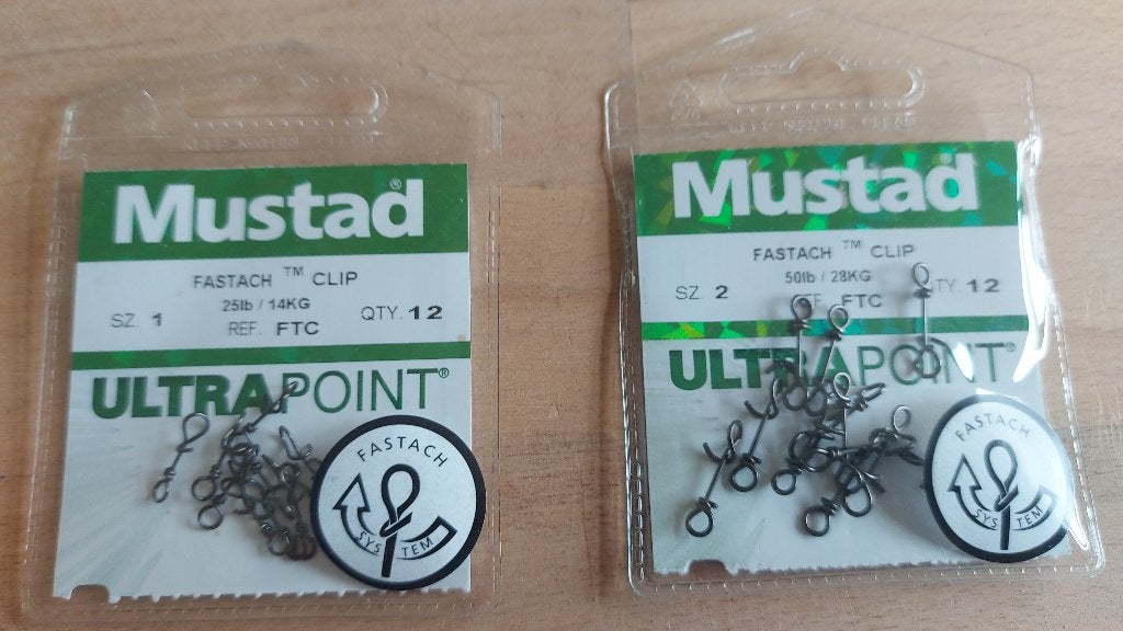 Mustad Ultrapoint Fastach Clip mt 1 & 2, Ophalen of Verzenden, Nieuw, Overige typen