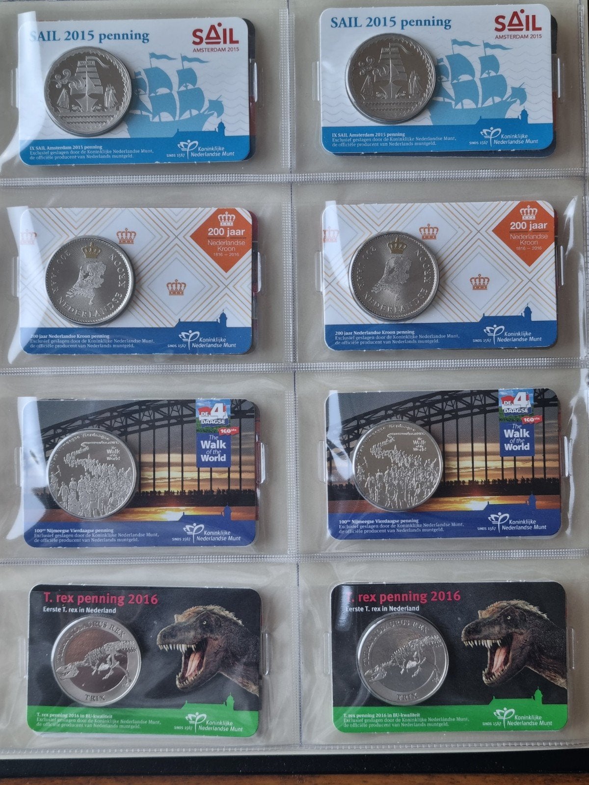 Album met 67 coincards., Ophalen of Verzenden, Nederland en Buitenland, Munten