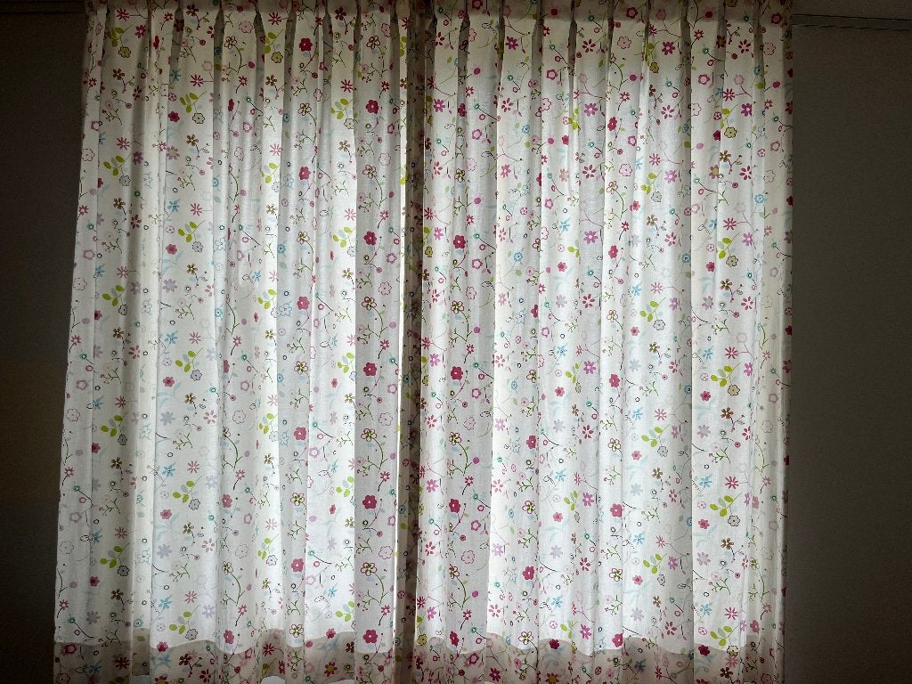 Kinder gordijnen, Gebruikt, Overige merken, Met haken, 175 cm