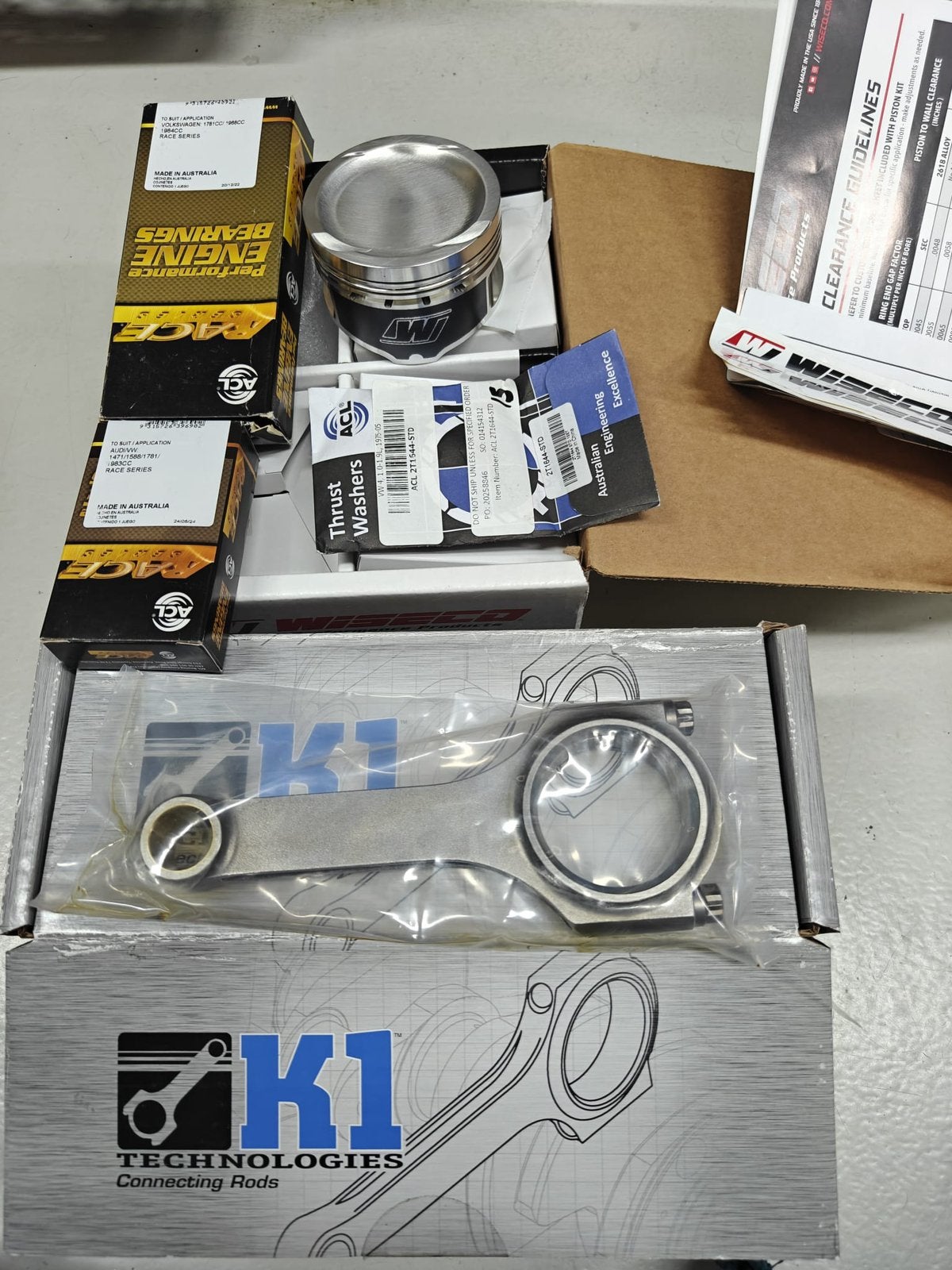 2.0 TFSI EA113 Gesmede Onderblok Set – K1/Wiseco /ACL Race, Ophalen of Verzenden, Nieuw