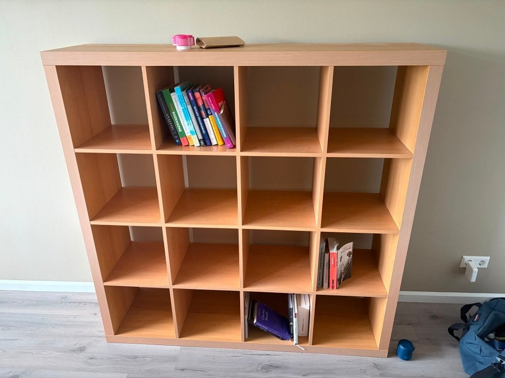 IKEA Expedit/Kallax 4x4 boekenkast, Ophalen, Gebruikt, 50 tot 100 cm, Minder dan 100 cm