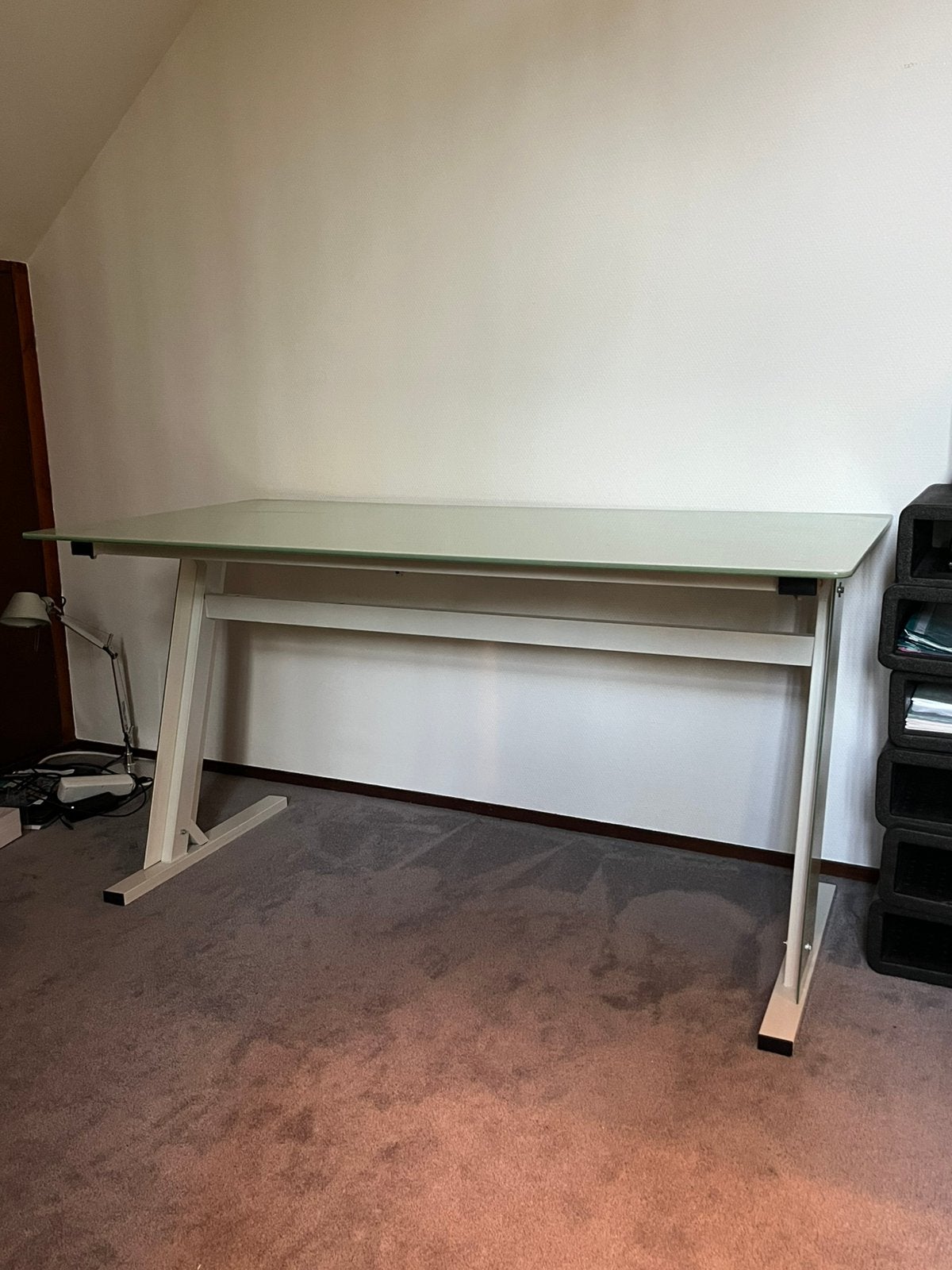Bureau, Ophalen, Gebruikt, Metaal, Schoolbureau