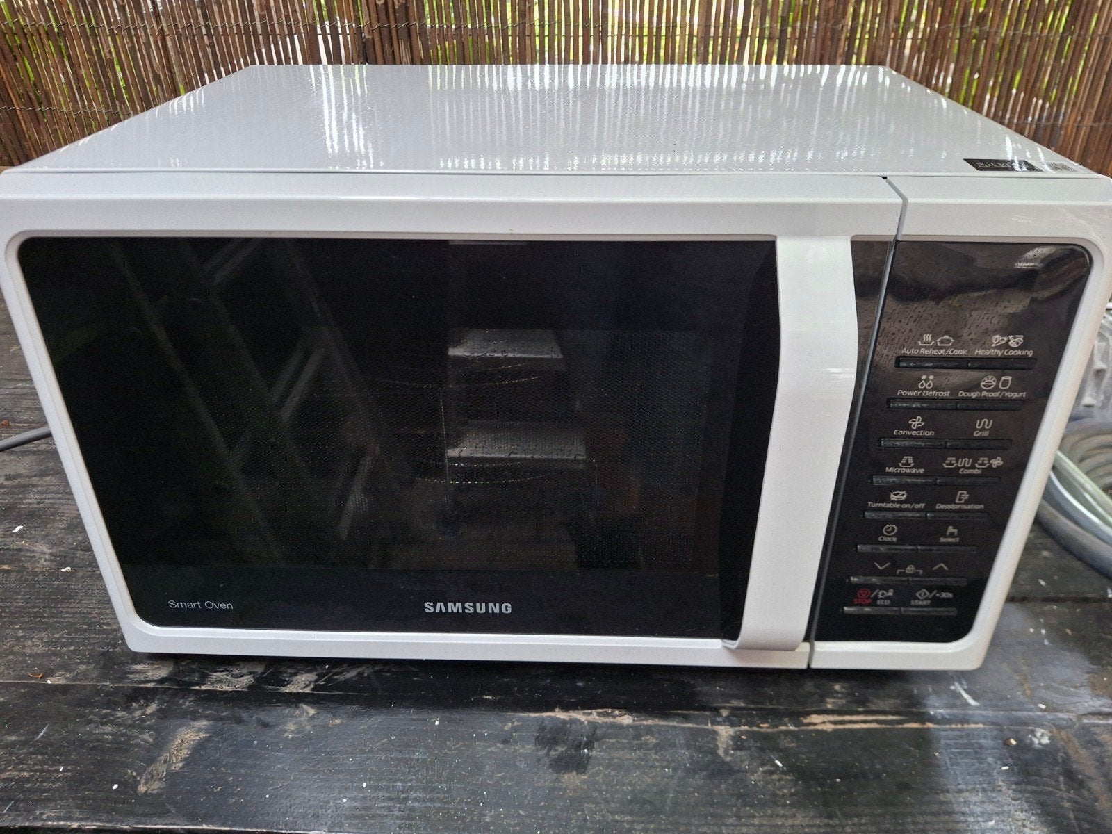 Samsung combi oven / magnetron MC28H5015AW, Ophalen, Combimagnetron, Hete lucht, Zo goed als nieuw