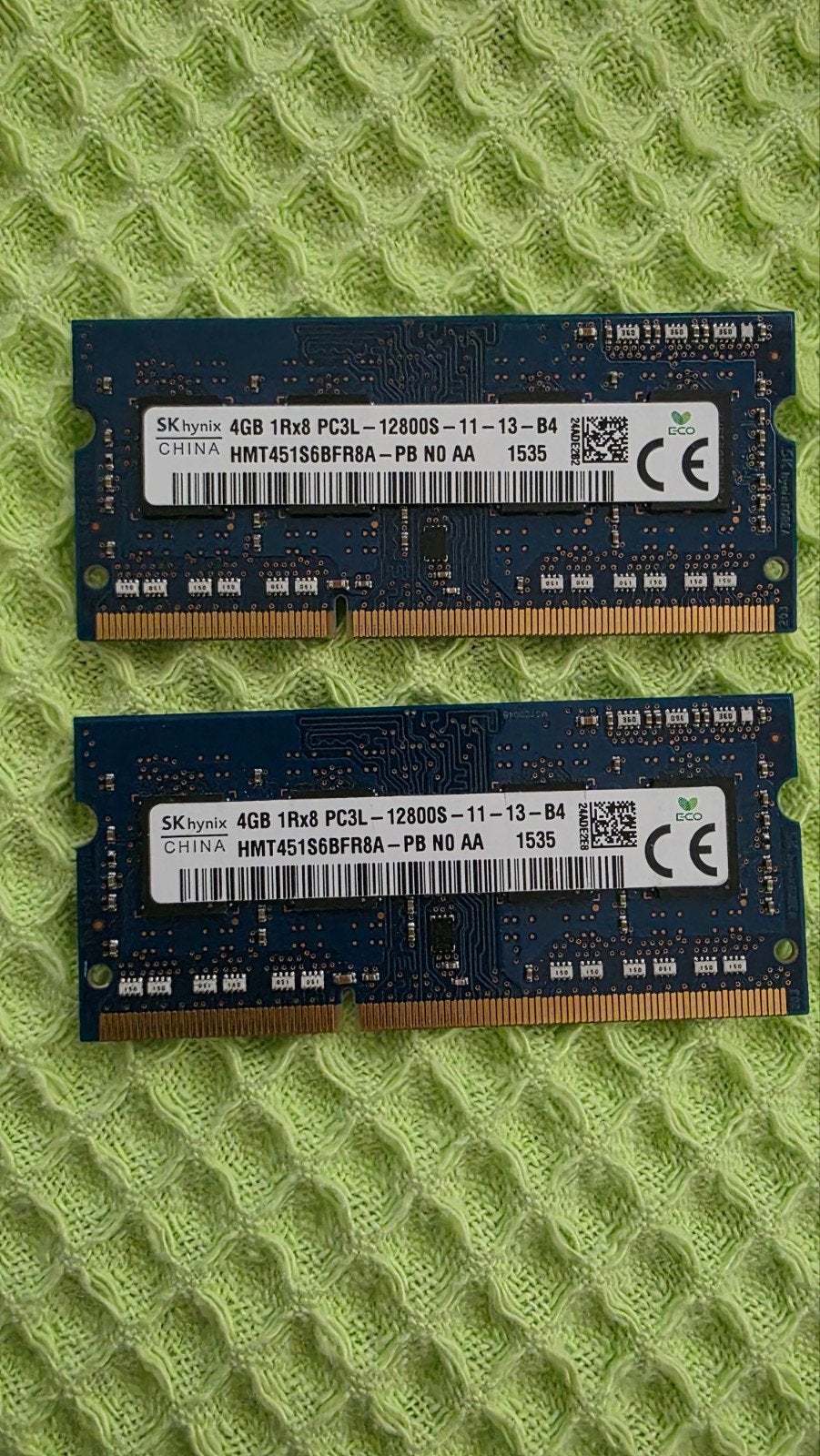 2x 4GB PC3L 12800S DDR Ram laptop geheugen, Computers en Software, RAM geheugen, Ophalen of Verzenden, Zo goed als nieuw, DDR3