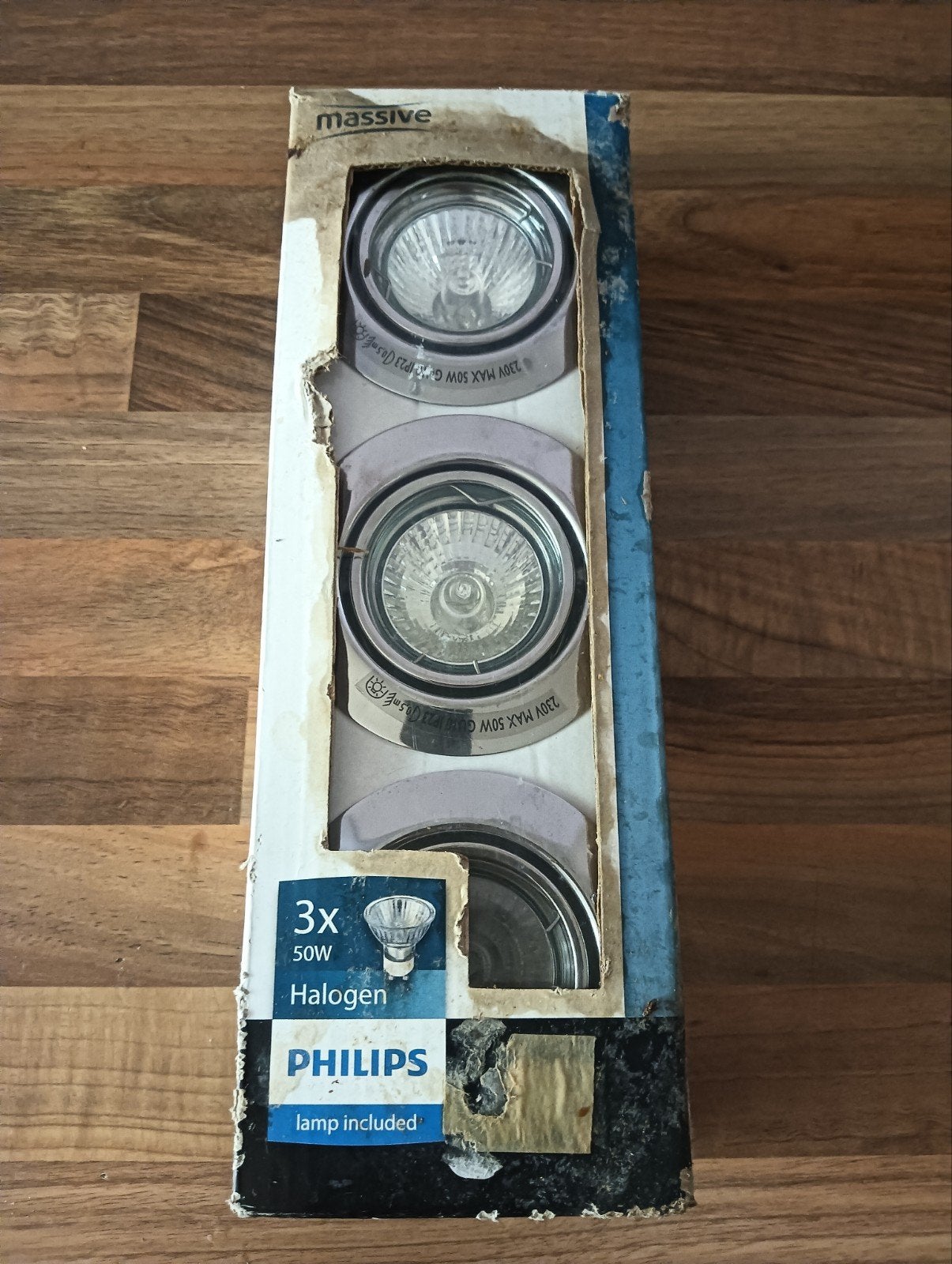 PHILIPS Halogen 3x50W compleet systeem*nieuw* prijs verlaagd, Halogeen, GU10, Nieuw, Ophalen of Verzenden