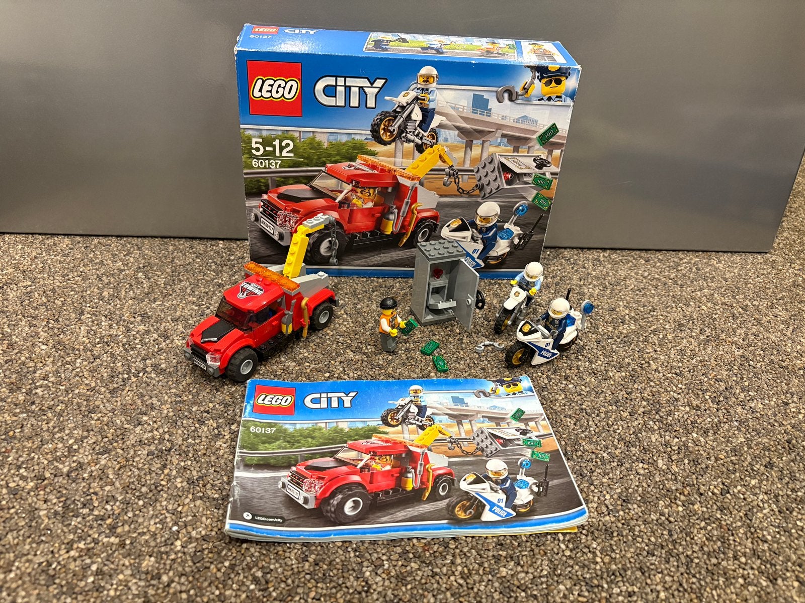4 60137 sleeptruck probleem lego city compleet boekje + doos, City, Lego, Inclusief accessoires, Ophalen of Verzenden
