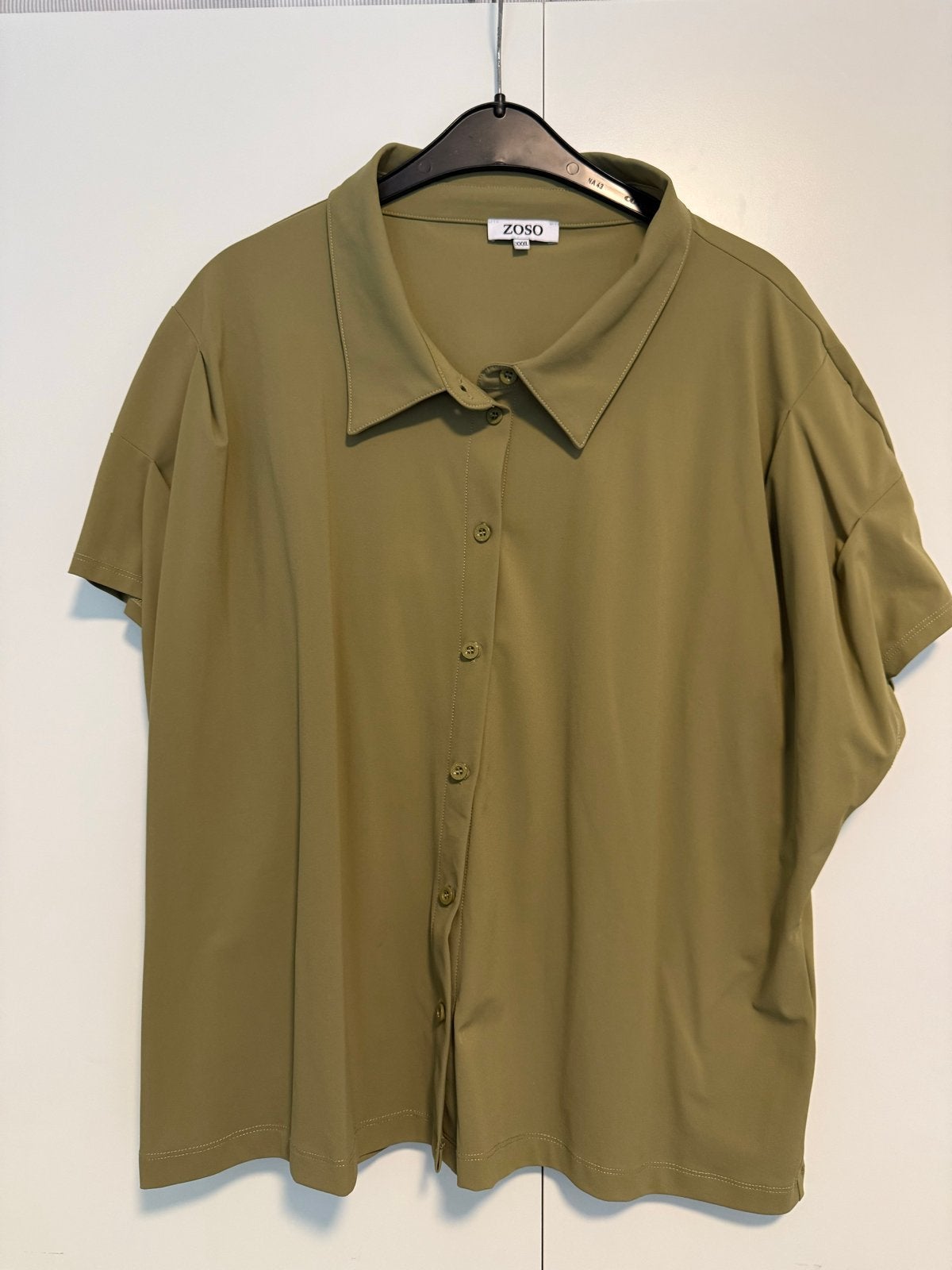 Zoso travel blouse/top kaki - mt XXXL (44/46), Ophalen of Verzenden, Zo goed als nieuw, Maat 46/48 (XL) of groter, Groen