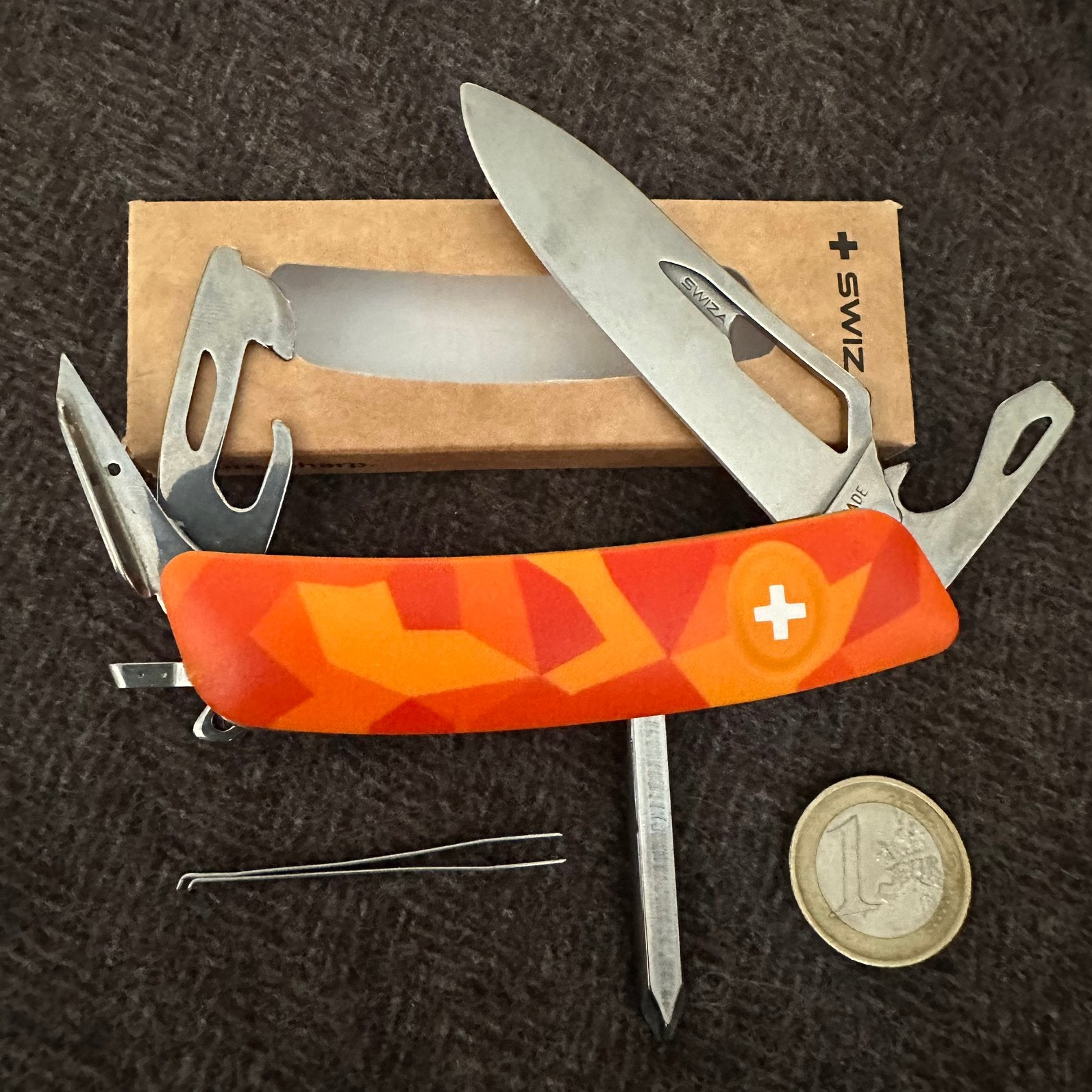 Swiza Easy Opening Zakmes Compleet, Verzenden, Gebruikt