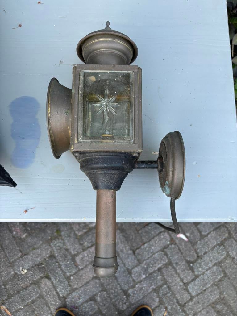 Koetslamp, Tuin en Terras, Buitenverlichting, Ophalen, Gebruikt, Netvoeding, Minder dan 50 watt