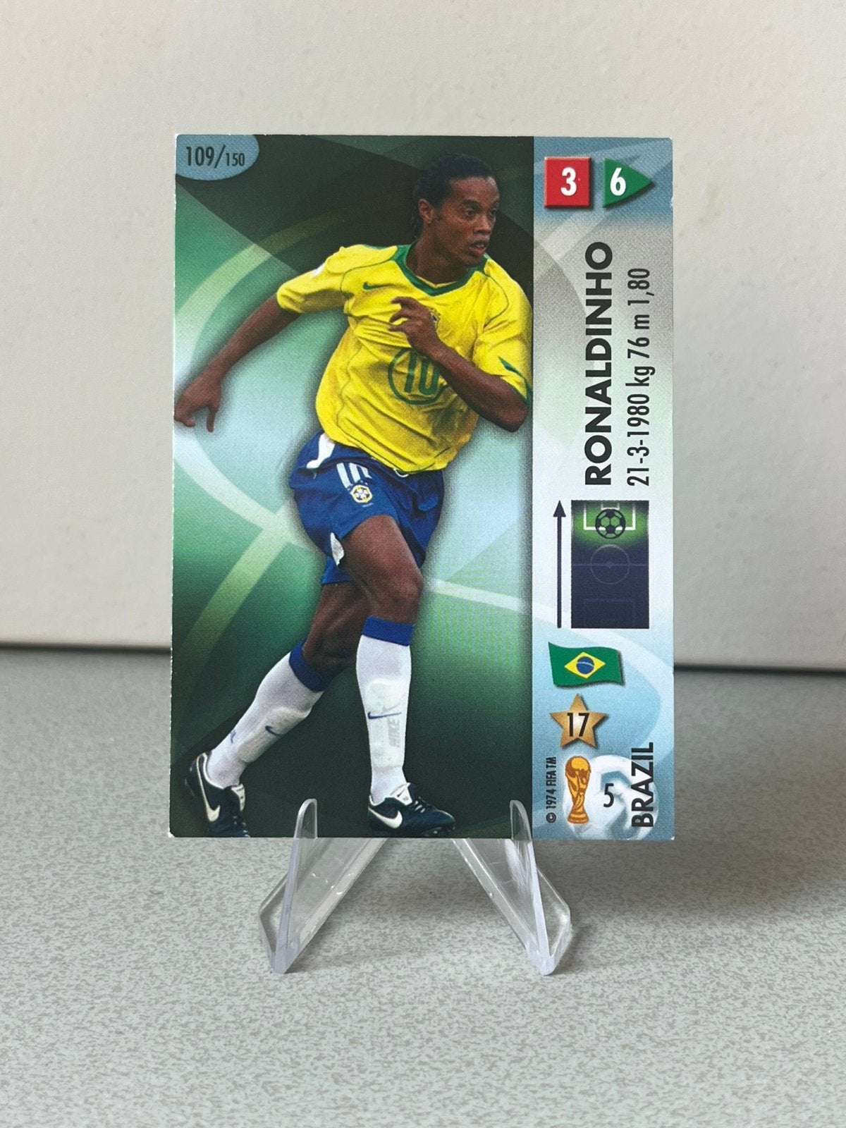 Ronaldinho Panini World Cup 2006 Goaaal!, Ophalen of Verzenden, Gebruikt, Buitenlandse clubs, Poster, Plaatje of Sticker