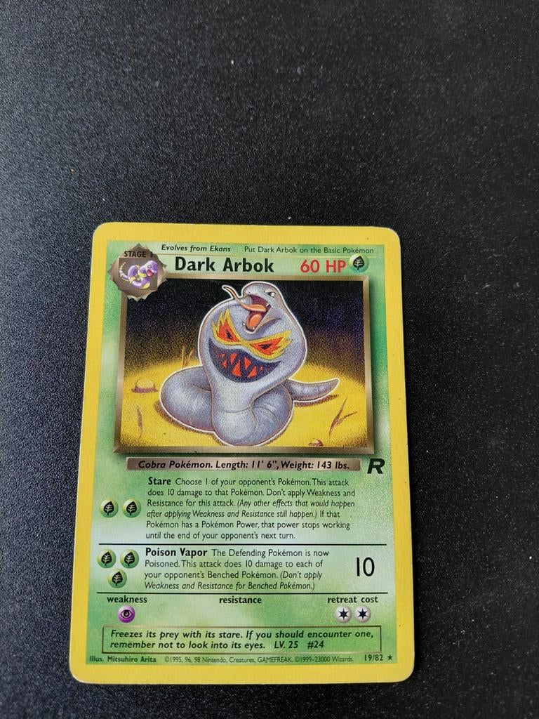 Dark Arbok Team Rocket - 19/82 - Zeer goede staat!, Ophalen of Verzenden