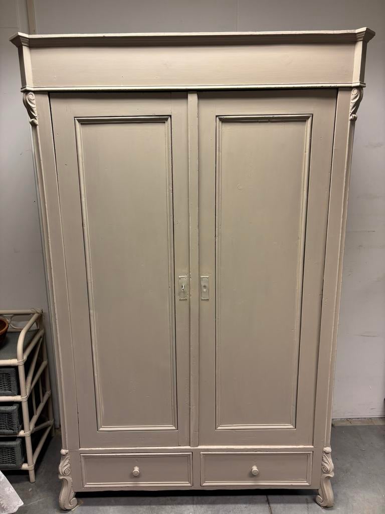 Brocante kledingkast, Huis en Inrichting, Kasten | Kledingkasten, Studio Larilo, 100 tot 150 cm, Studiolarilo@gmail.com, Zo goed als nieuw