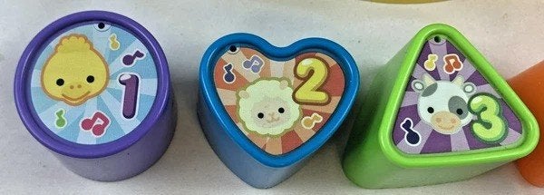 VTech vormen trommel vormenstoof 5 vormpjes muziek geluid, Coolsingel 104, 3011 AG Rotterdam, Netherlands, Verzenden, Overige typen