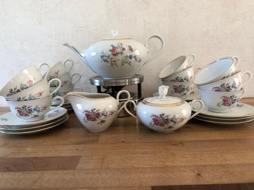 “ Vintage” ouderwets 12 delig Theeservies compleet., Ophalen