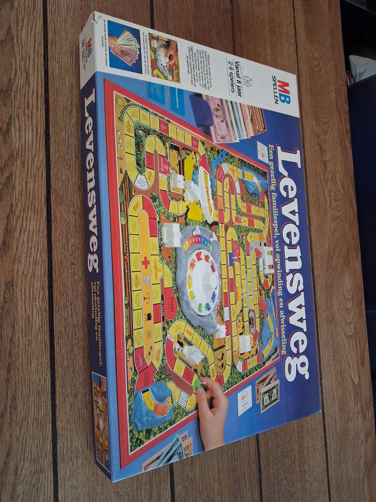 Levensweg bordspel spel mb, Drie of vier spelers, Ophalen of Verzenden, Gebruikt, MB Spellen