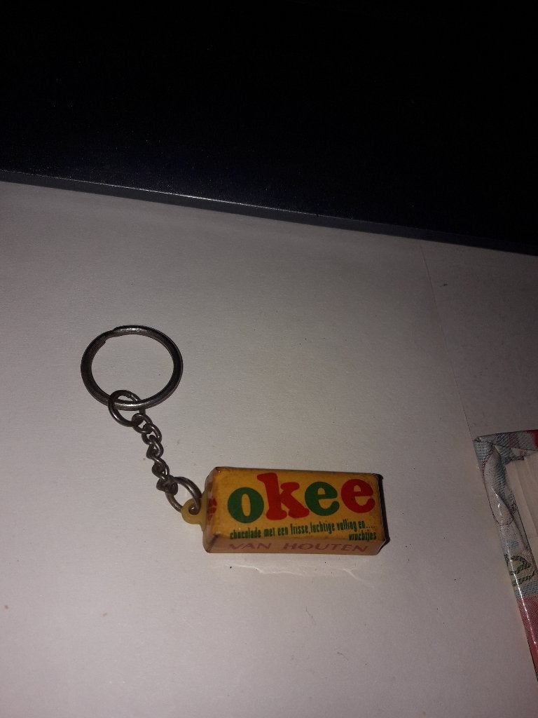 Sleutelhanger Van Houten Okee (Z173-72), Ophalen of Verzenden, Gebruikt