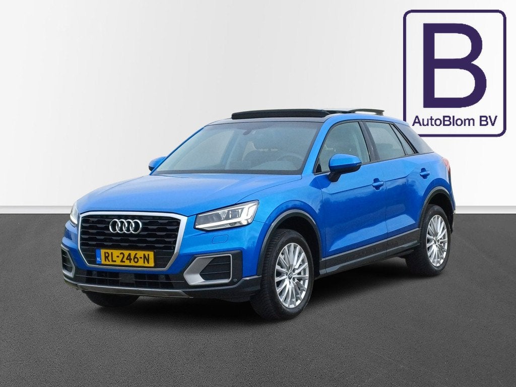 Audi Q2 1.4 TFSI CoD Design /NAP/Pano/Leder/Trekh/Clima/Came, Auto's, Gebruikt, 4 cilinders, 150 pk, Blauw