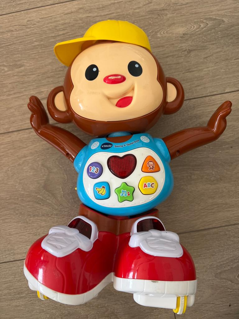 VTech Swing & Speel Aap - Interactief Speelgoed, Kinderen en Baby's, Speelgoed | Vtech, Ophalen, Zo goed als nieuw, 6 maanden tot 2 jaar