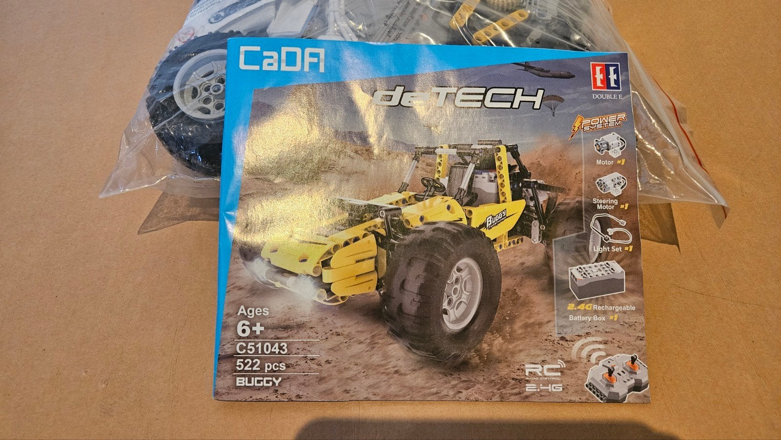 CaDA deTECH C51043 Buggy RC Bouwset - 522 onderdelen, Ophalen of Verzenden, Nieuw, Overige merken