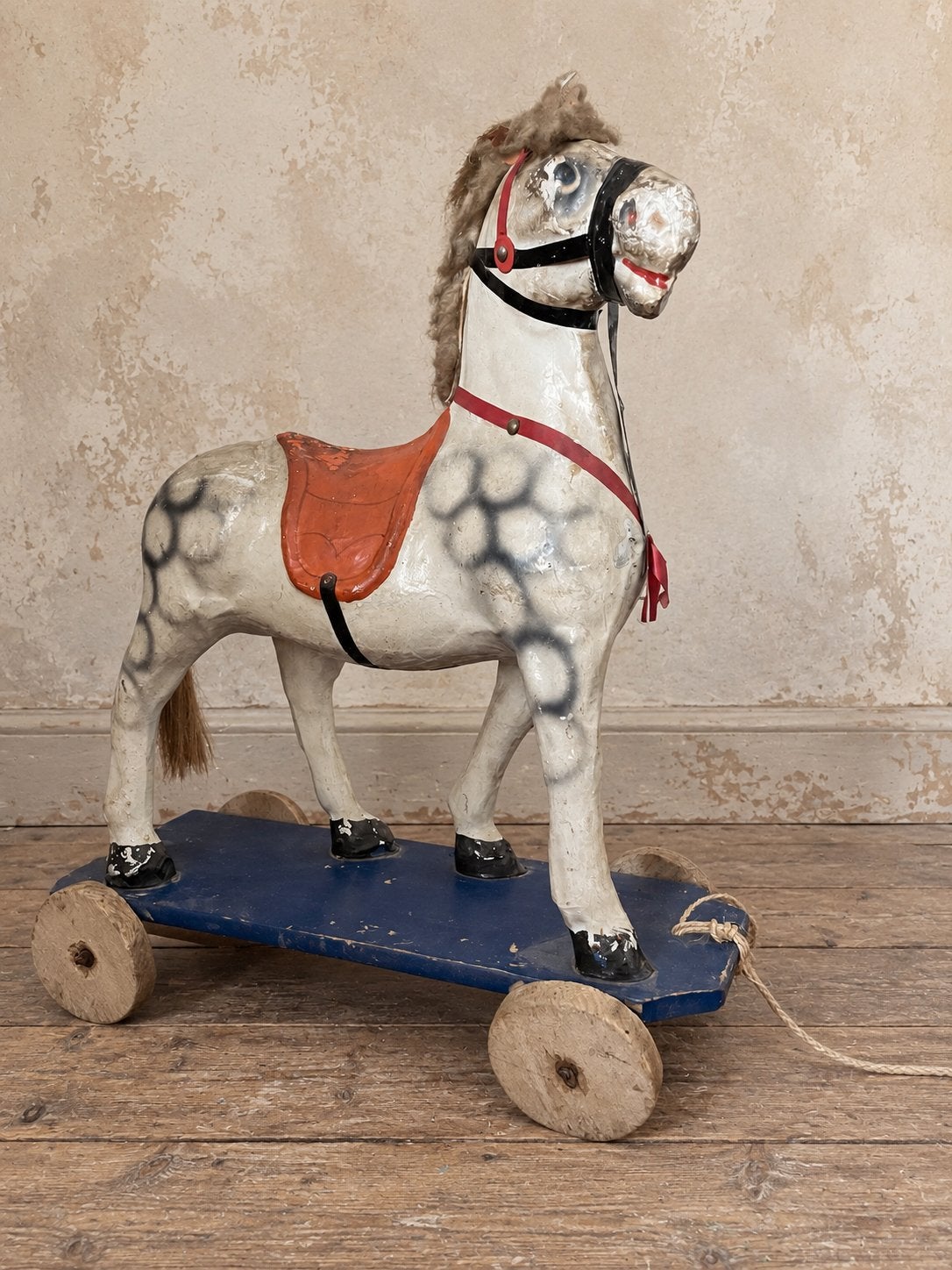 Oud Belgisch brocante paard, Antiek en Kunst, Ophalen of Verzenden
