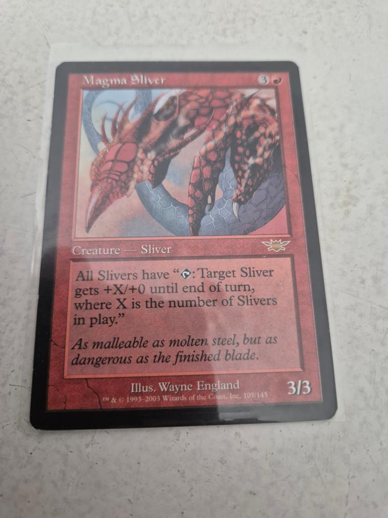 Magic the Gathering: Magma Sliver (2003), Ophalen of Verzenden, Gebruikt, Losse kaart
