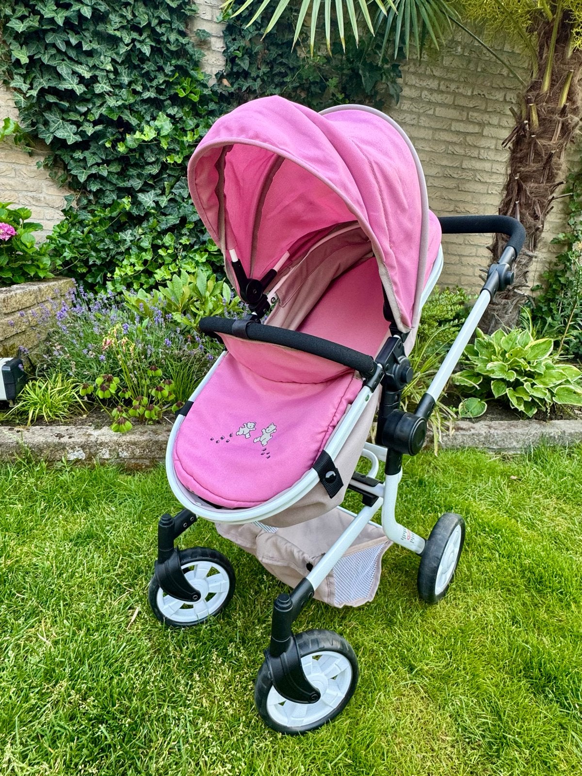 Combi-Poppenwagen Bayer Chic - Roze met veel functies, Ophalen, Gebruikt, Overige typen