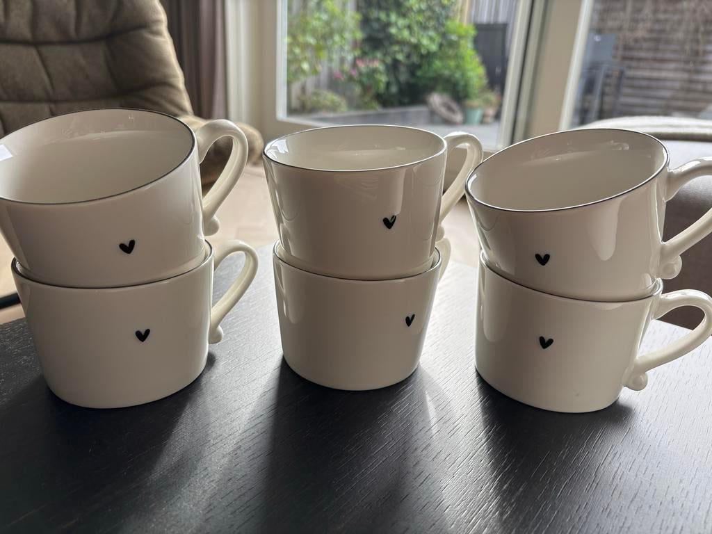 Bastion Collectie Cappuccino Mokken - Zo goed als nieuw, Huis en Inrichting, Keuken | Servies, Ophalen, Keramiek, Zo goed als nieuw