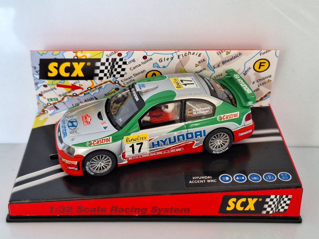Scx Hyundai Accent WRC "MonteCarlo 2002 Met Licht Ref 60840, Overige merken, Racebaan, Scx, Nieuw