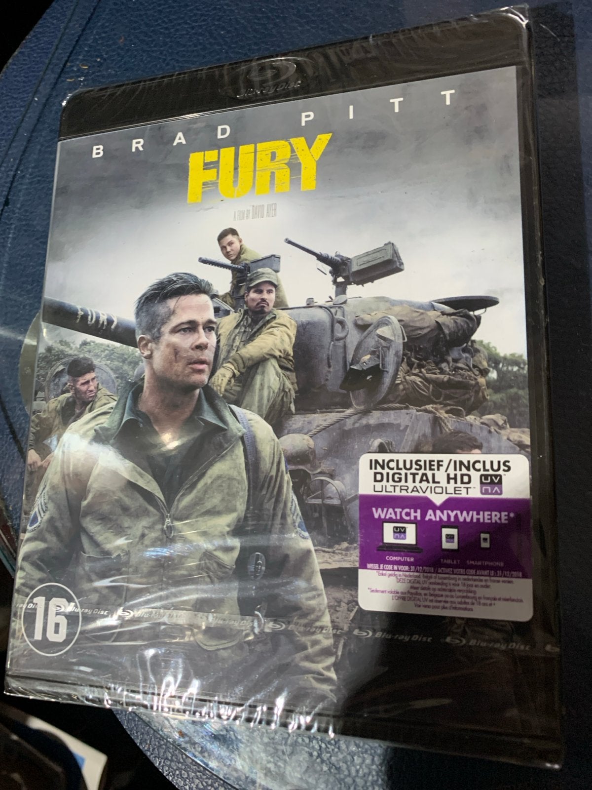Fury Blu-ray (Brad Pitt) - Nieuw in verpakking, Vanaf 16 jaar, Film, Actie, Ophalen of Verzenden