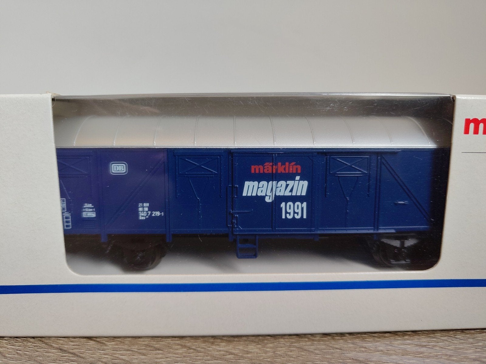Märklin 84627 - Gesloten wagen Magazin 1991, special, Wisselstroom, Wagon, Ophalen of Verzenden, Zo goed als nieuw
