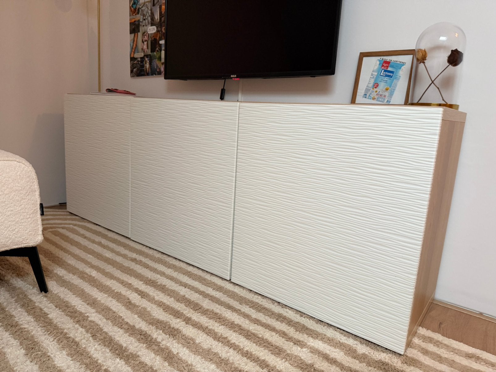 Leuk Ikea tv meubel, Huis en Inrichting, Kasten | Televisiemeubels, Ophalen, 150 tot 200 cm, Zo goed als nieuw, Minder dan 100 cm