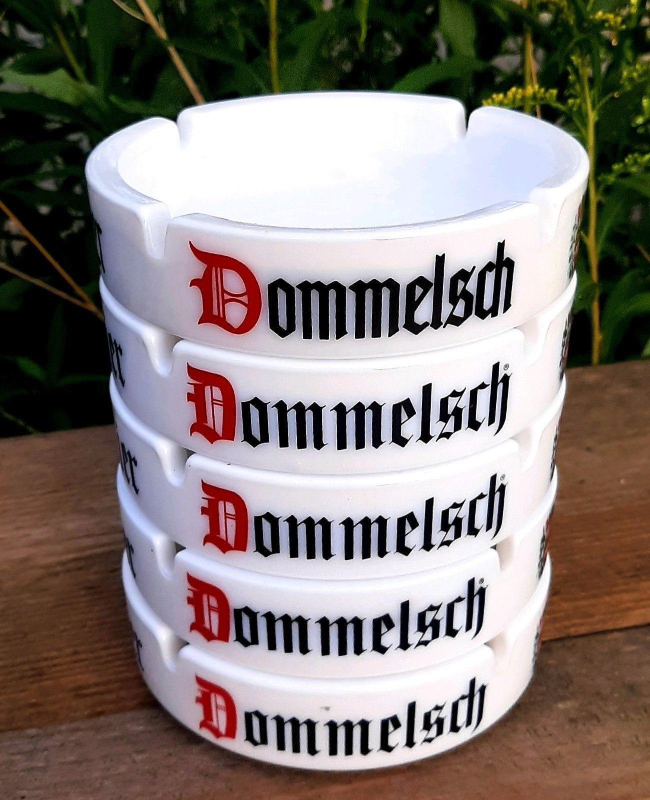 Vintage - DOMMELSCH asbakken - (Cafe / Asbak / Bier), Ophalen of Verzenden, Gebruikt, Asbak
