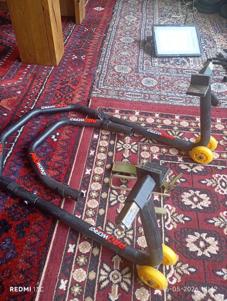 Proworks Motorfiets Voor- en Achterstandaard Set, Motoren, Accessoires | Overige, Ophalen of Verzenden