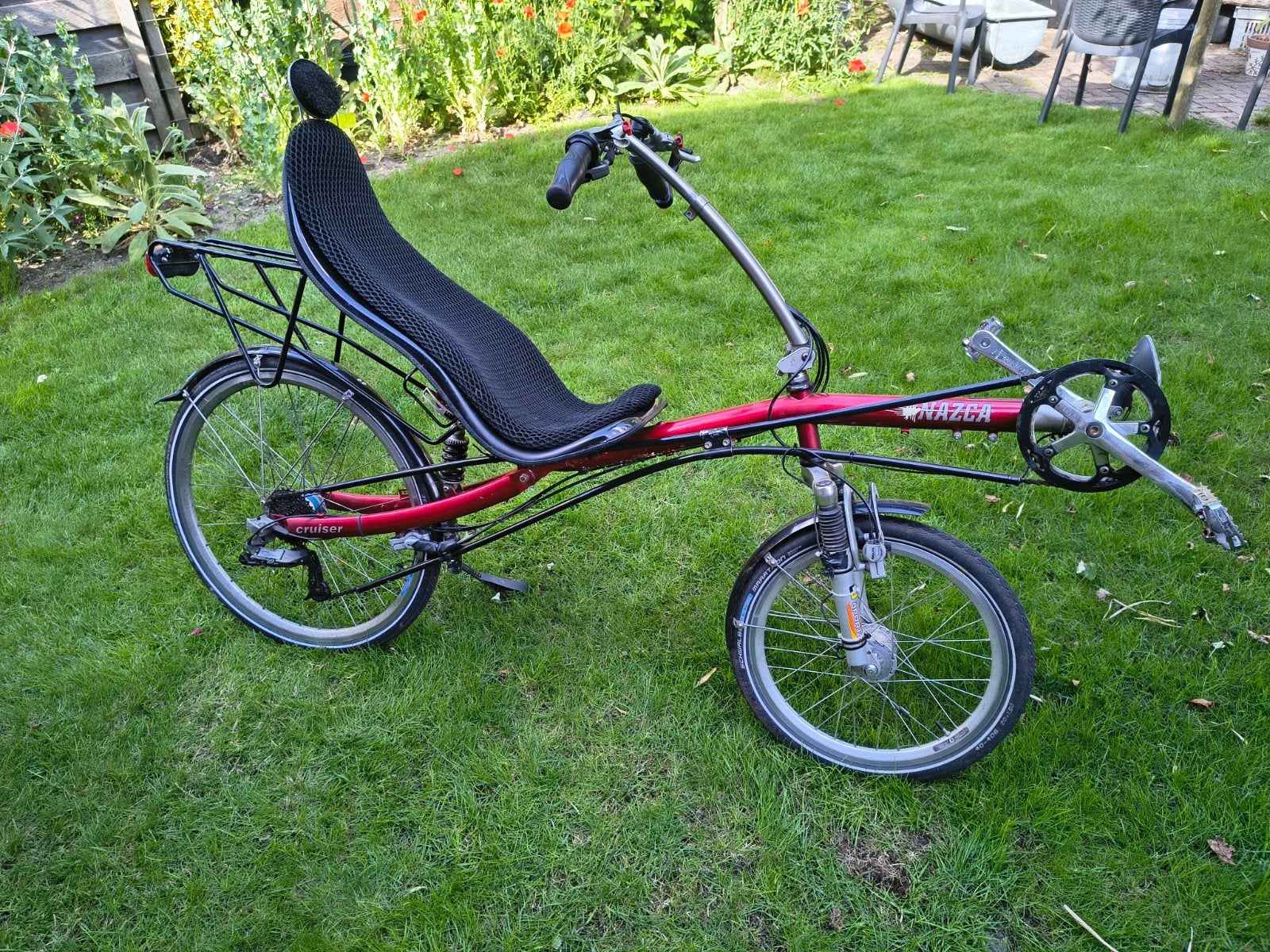 Nazca Cruiser ligfiets, Fietsen en Brommers, Fietsen | Ligfietsen, Gebruikt, Velgrem, Bovenstuur, Ophalen