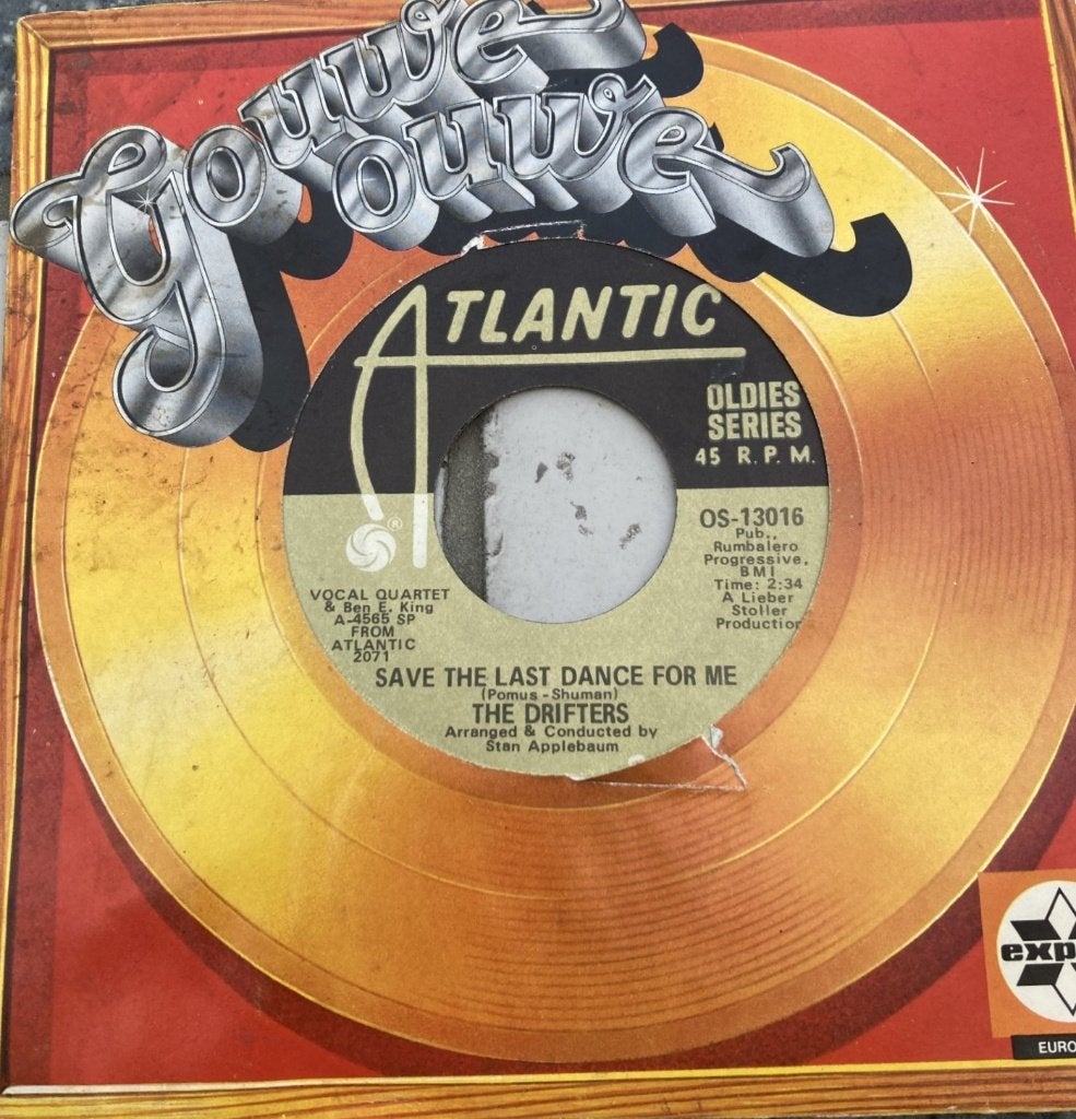 Drifters- Save the last dance for me vinyl-single, Pop, 7 inch, Ophalen of Verzenden, Zo goed als nieuw