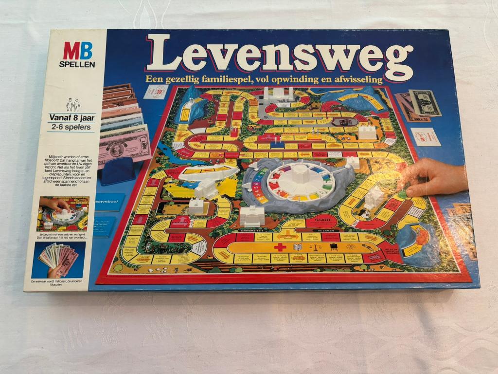 Mb levensweg bordspel jaren 80 een gezellig familiespel!, Ophalen of Verzenden, Zo goed als nieuw, MB Spellen