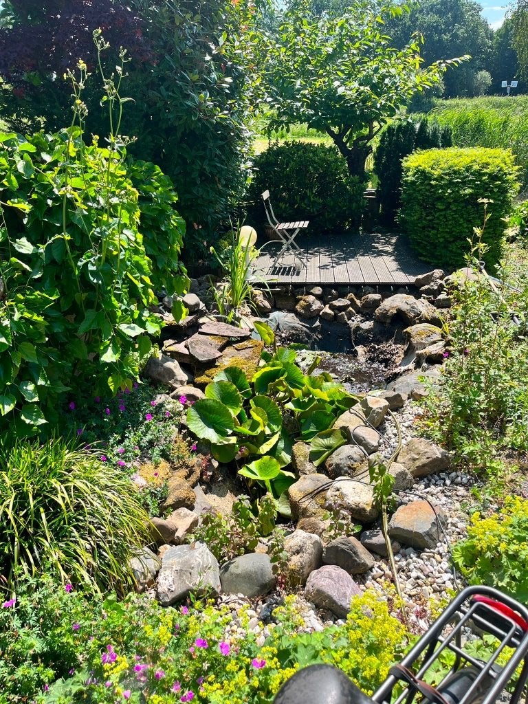 Keien of stenen vijver, vijverpomp los of samen, Tuin en Terras, Ophalen, Gebruikt