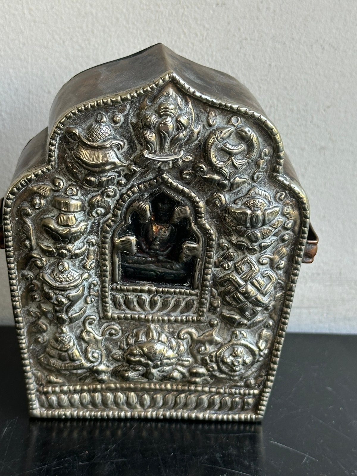 Tibetaanse Ghau Reis Boeddha  9/12.5 cmH, Ophalen of Verzenden