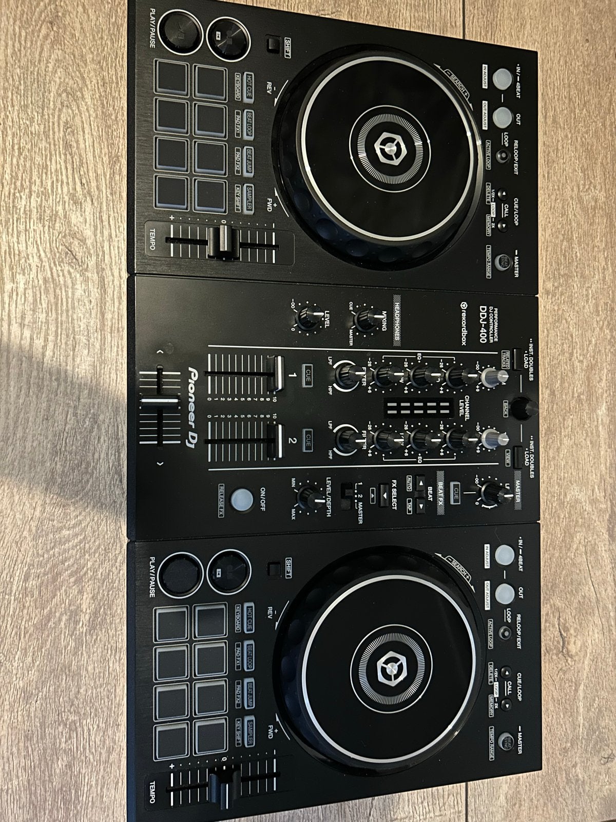 Pioneer DDJ-400 DJ-controller met Decksaver en tas, Ophalen, Gebruikt, Dj-set, Pioneer