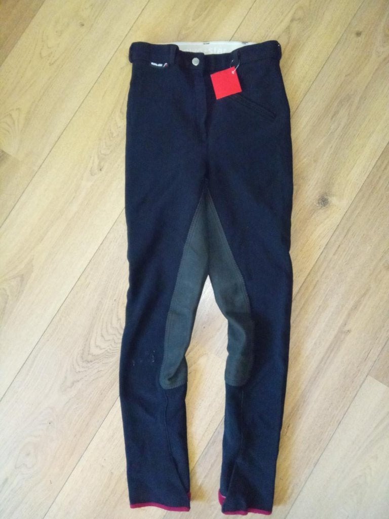 Zwarte rijbroek, Dieren en Toebehoren, Paardrijkleding, Zo goed als nieuw, Dames, Kinderen, Onderkleding, Dressuur, Ritssluiting