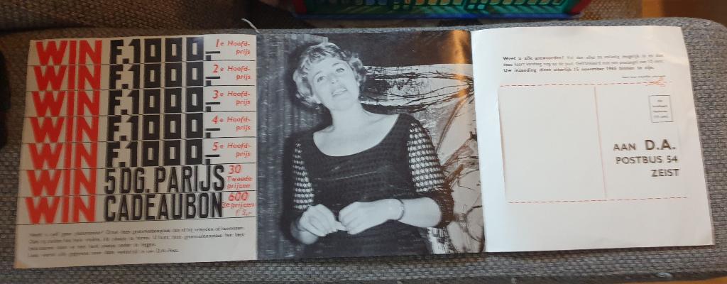 Flexidisc single uitgave door D.A. drogist 1965. Zie foto's, Ophalen of Verzenden, Zo goed als nieuw, Pop, 1960 - 1969