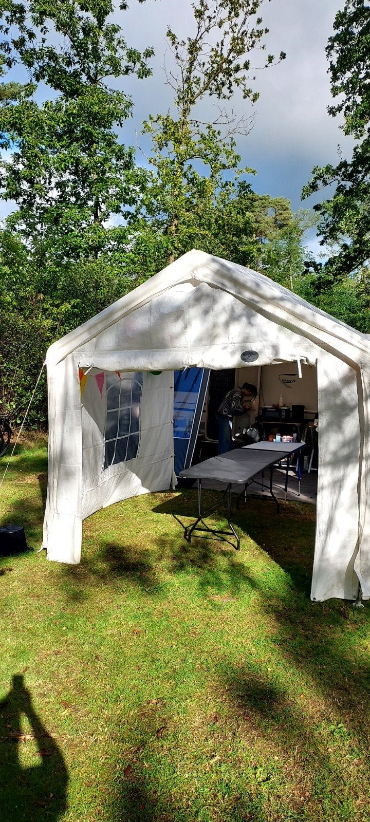 mooie gebruikte partytent 3x3, Caravans en Kamperen, Ophalen, Gebruikt