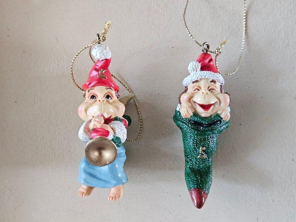 Kerst: 2 Efteling Laaf boomhangers, Ophalen of Verzenden, Zo goed als nieuw, Beeldje of Poppetje