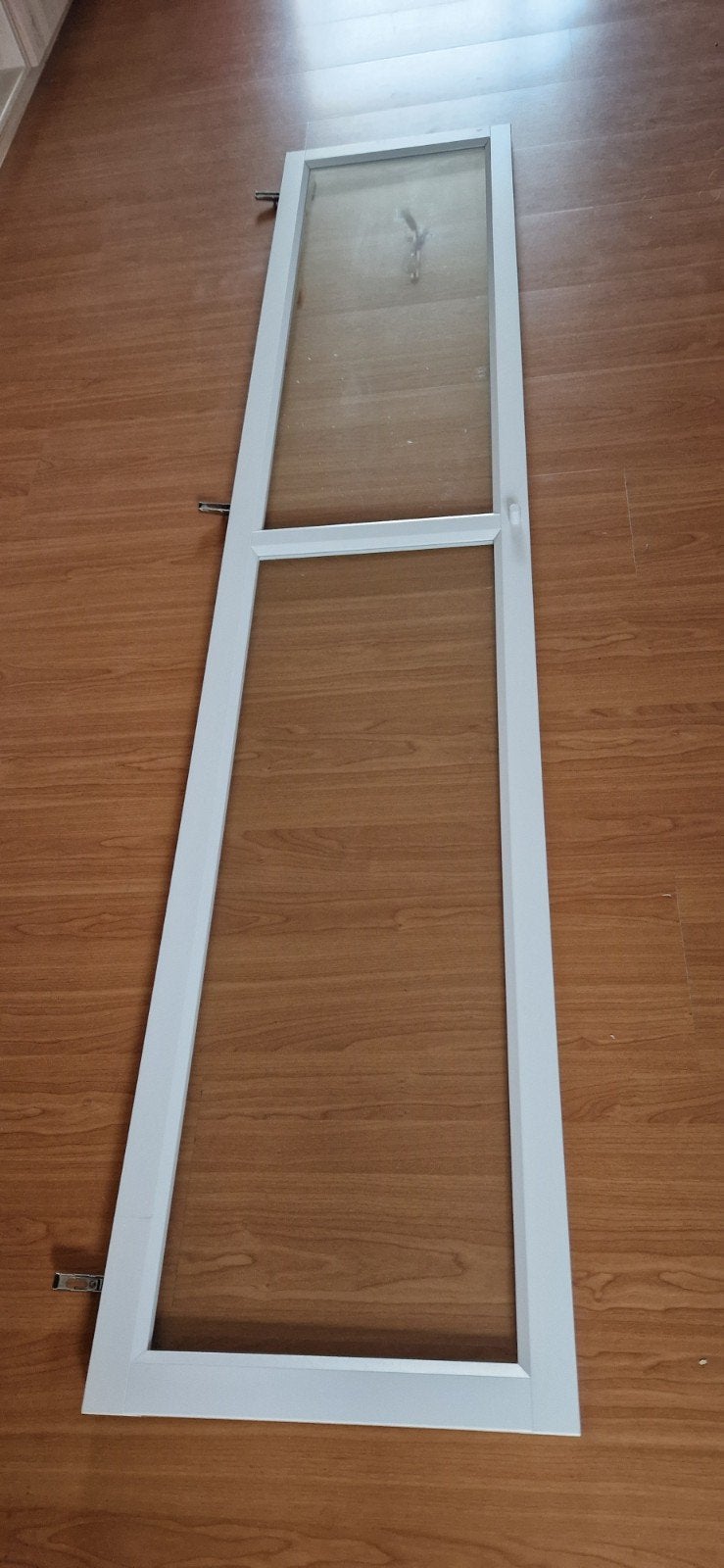 Ikea Billy/Oxberg deur 2.02 x 0.40 wit/glas, Ophalen, Zo goed als nieuw, Binnendeur, 200 tot 215 cm