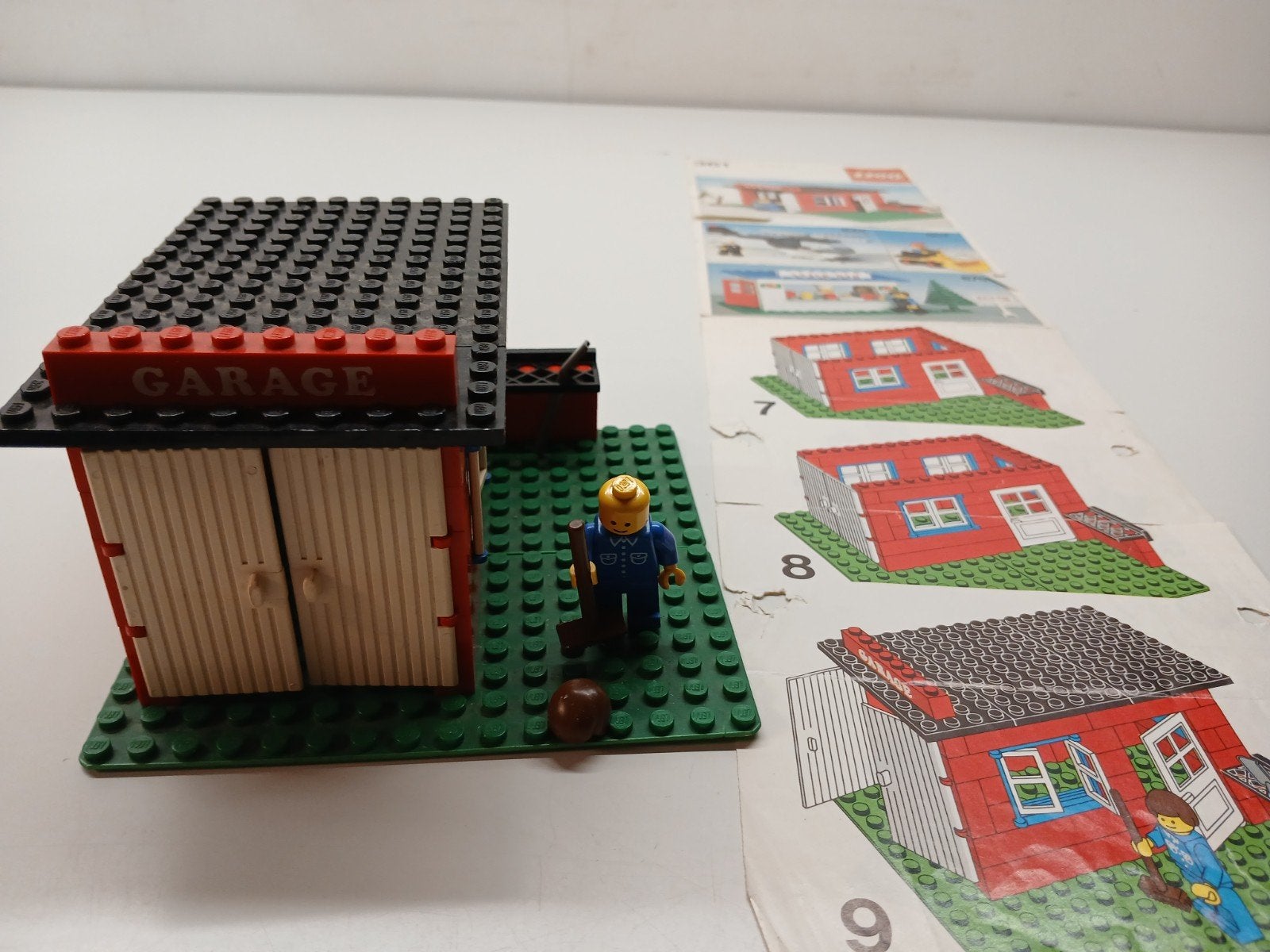 vintage lego 361 garage met boekje, Kinderen en Baby's, Speelgoed | Duplo en Lego, Ophalen of Verzenden, Gebruikt