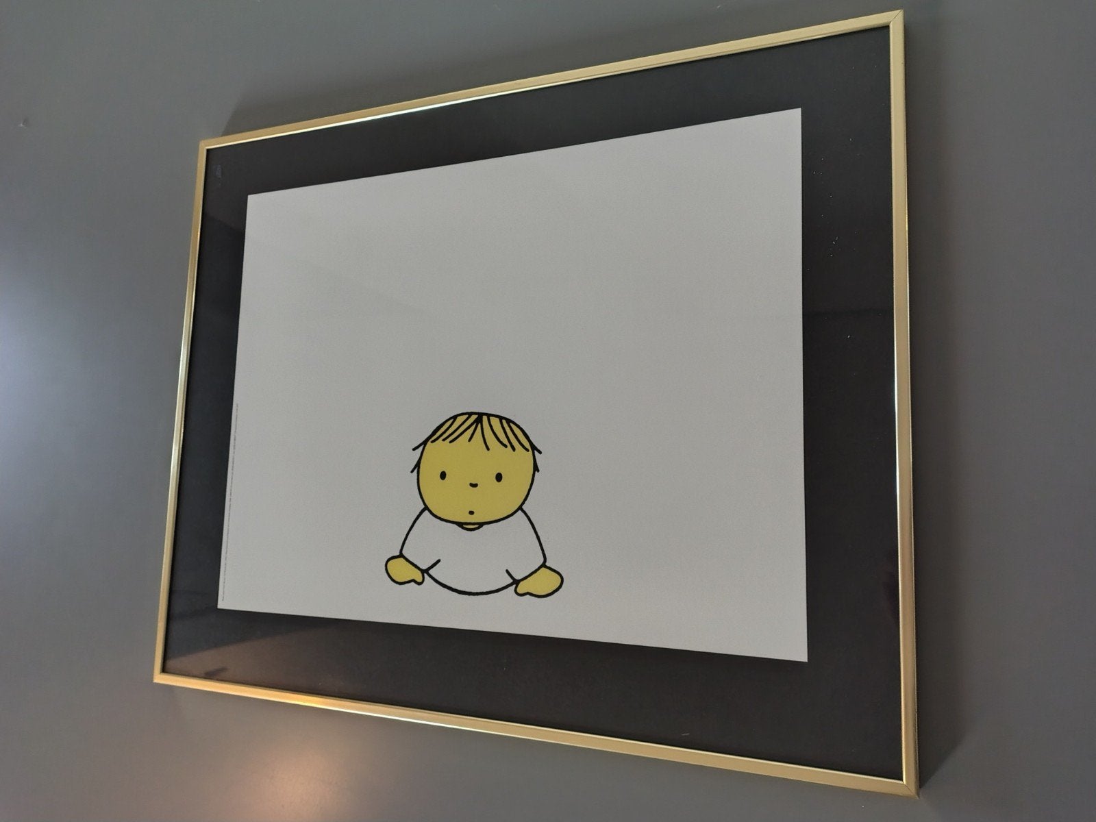 Dick Bruna Illustratie - Baby (ingelijst), Ophalen of Verzenden, Reproductie, Print/reproductie, Ingelijst