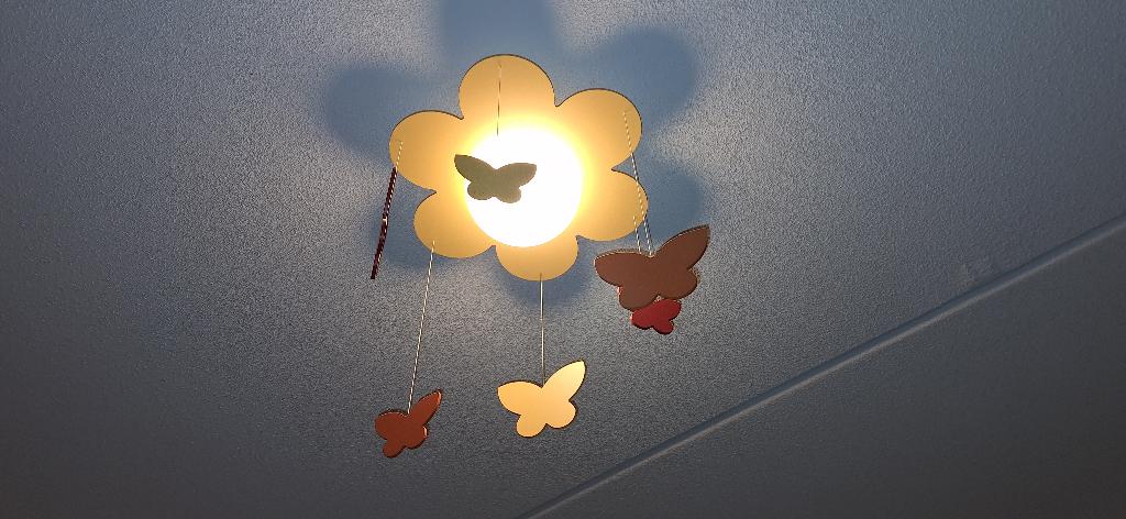 Leuke Philips hanglamp voor de kinderkamer, Ophalen of Verzenden, Zo goed als nieuw, Glas