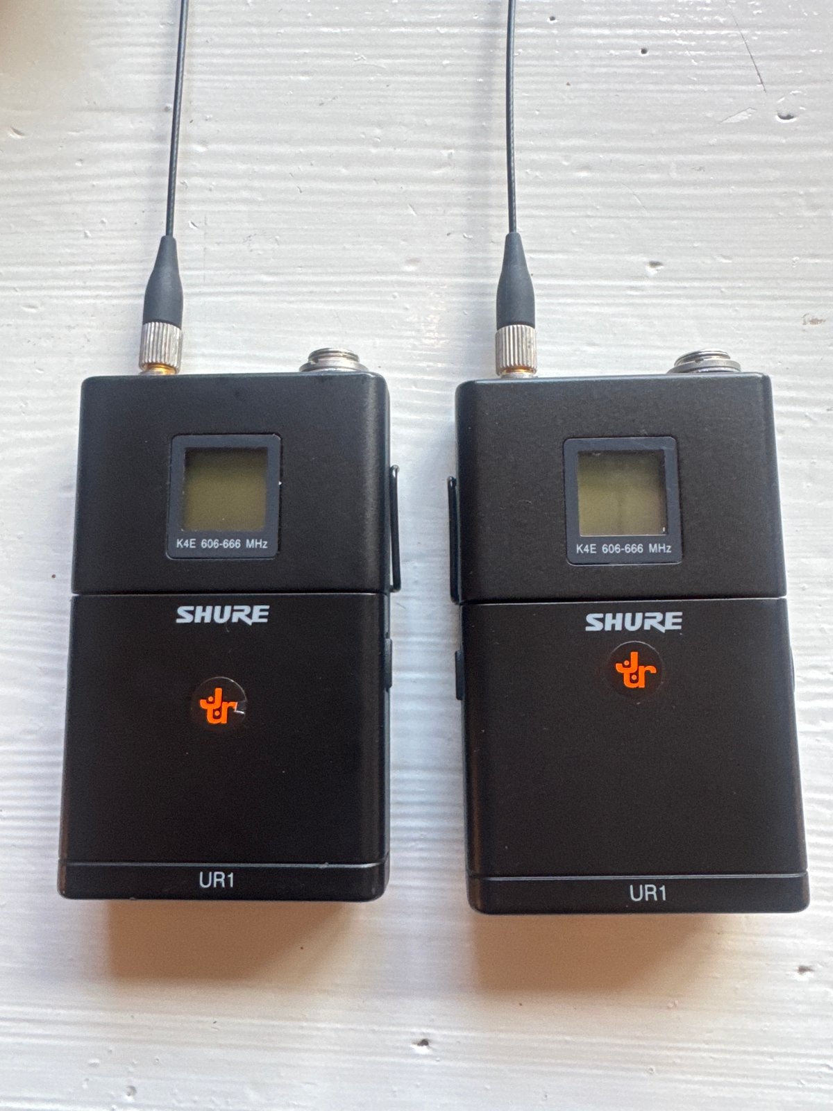 Shure UR1 Draadloze Bodypack Zenders (2 stuks), Ophalen, Gebruikt, Overige typen, Draadloos