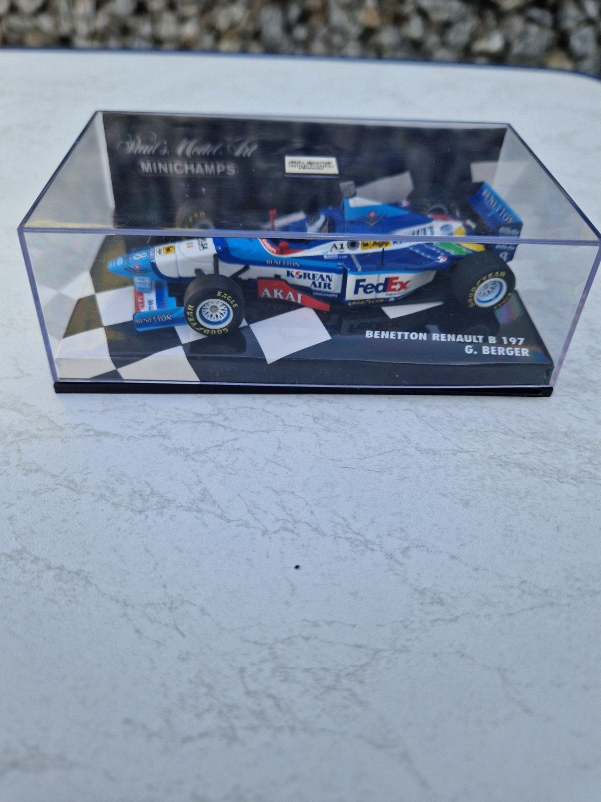 Benetton Renault B197 Berger 1:43, Ophalen of Verzenden, Zo goed als nieuw, Auto's