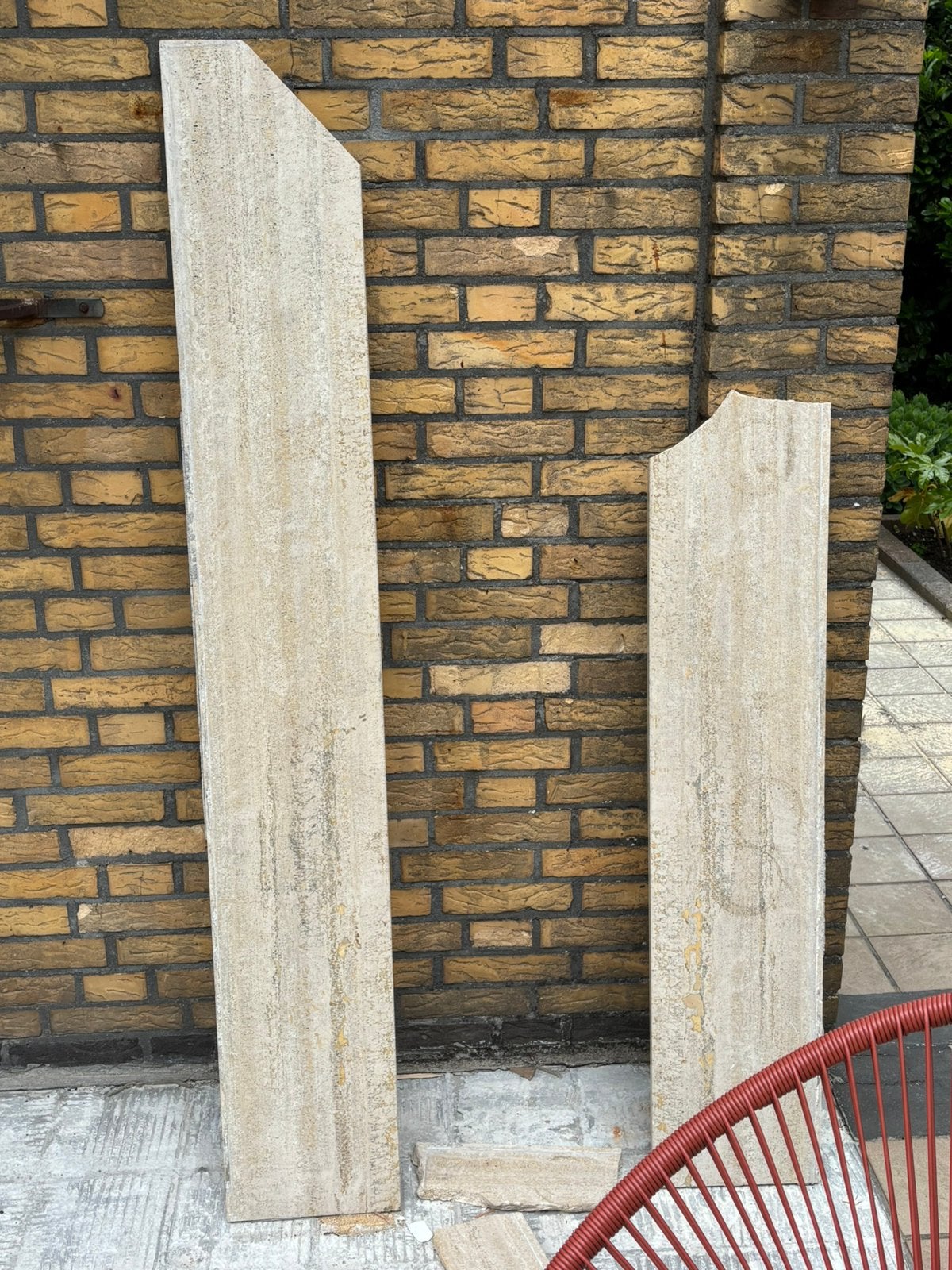 Vensterbank travertin (marmer), Ophalen, Gebruikt, Hardsteen, Vensterbanken
